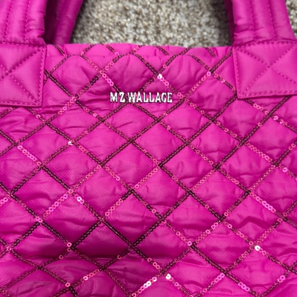 MZ Wallace Fuchsia Quilted metro Tote *defect - Picture 2 of 7